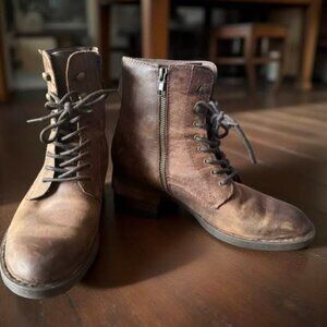 BORN BROWN ANKLE BOOTS